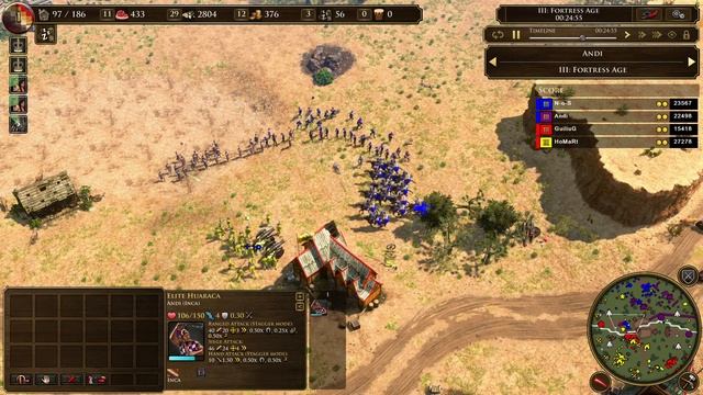 Can Inca&Dutch Outlast the German&Swede Powerhouse? AOE 3 Inca Gameplay смотреть онлайн
