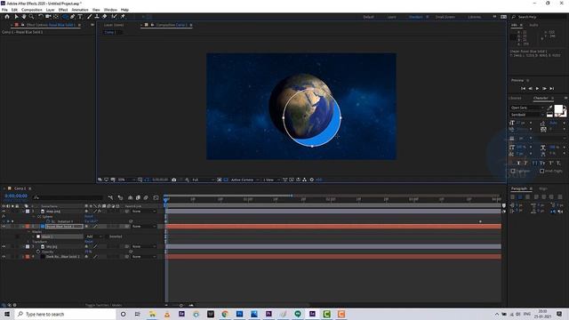 How to Create Spinning 3d Globe in After Effects | Make 3d Earth Animation | After effects tutorial смотреть онлайн