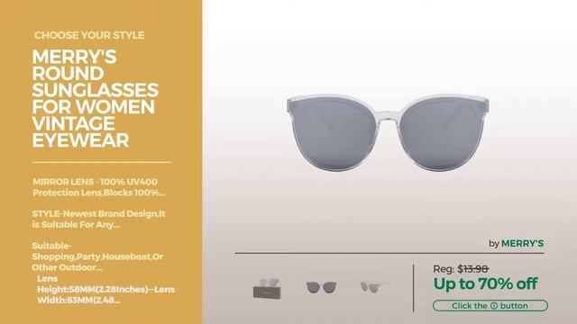 Collection By Merrys Featured Women's Sunglasses смотреть онлайн