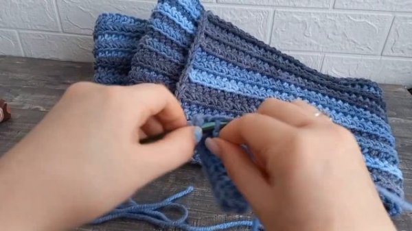 💥ЭФФЕКТНЫЙ ШАРФ КРЮЧКОМ💥Справится даже новичок