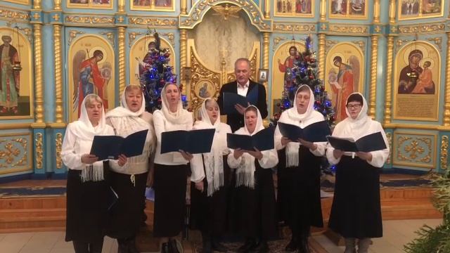 С РОЖДЕСТВОМ ХРИСТОВЫМ, ХРИСТИАНЕ! Тропарь, кондак, величаем. 07-01-2024 смотреть онлайн