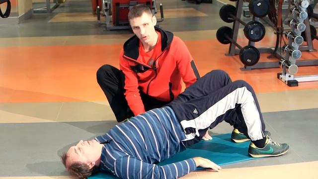 Тренировка при коксартрозе. Тренировка мышц разгибателей позвоночника и задней поверхности бедра.