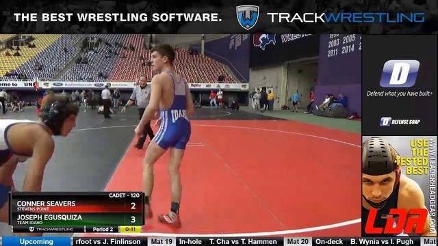 Cadet 120 Conner Seavers Stevens Point Vs Joseph Egusquiza Team Idaho смотреть онлайн