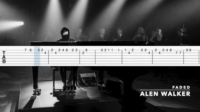 Alan Walker - Faded Guitar Tab/Tutorial смотреть онлайн
