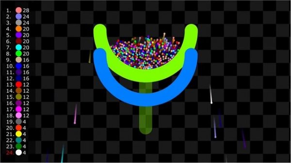 Survival Marble Race 2 in Algodoo