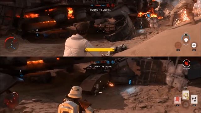 Star Wars Battlefront Skirmish Walker Assault Split Screen 4 смотреть онлайн