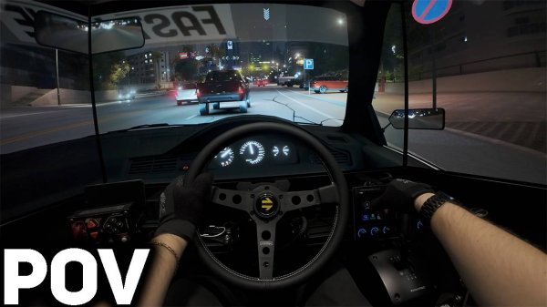 Ночная поездка на Хонде Сивик в CarX