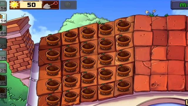 Руф крыша зомби& растения