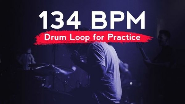 134 BPM ROCK DRUM LOOP - DRUM LOOPS for PRACTICE