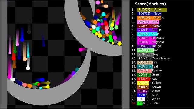 Stay First 5 - Marble Race In Algodoo