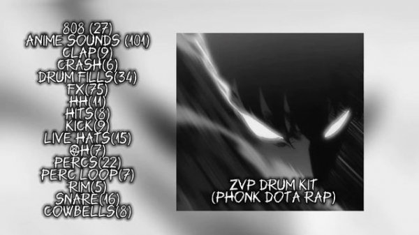 PHONK DRUM KIT | DOTA RAP DRUM KIT - “zvp vol 1”