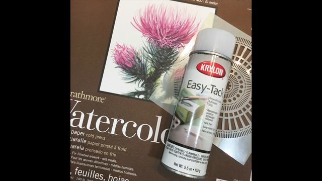 Stencil watercolor technique by Caroline Elliam смотреть онлайн