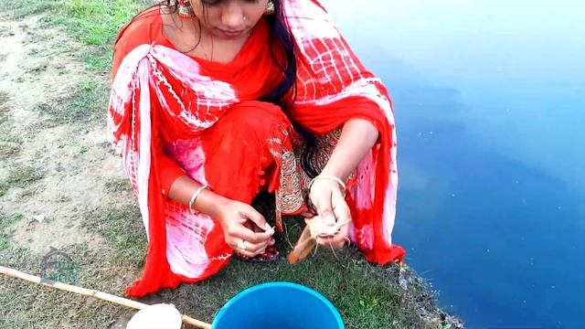 Best Hook Fishing Video|| Beautiful Girl Fishing With Hook|| Traditional Hook Fishing.Part_06