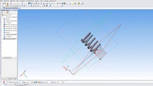 Пружина компас 3d