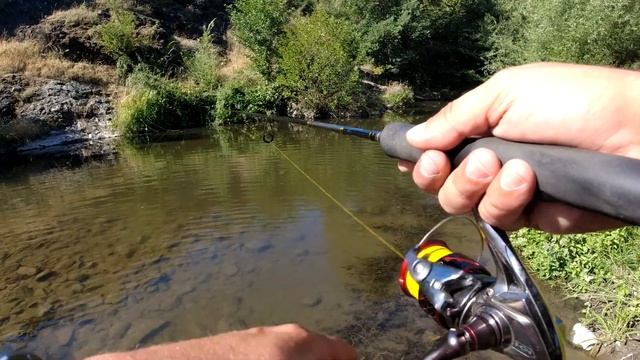 Хванах най-голямата риба в реката. Подарявам воблер на рожедения си ден ! смотреть онлайн