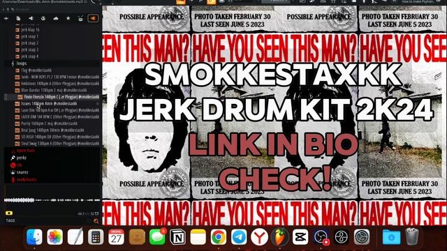 JERK DRUM KIT 2K24 BY SMOKKESTAXKK (jerk, hoodtrap xaviersobased, kashpaint, unki) смотреть онлайн
