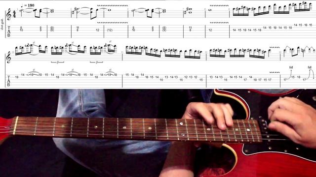 Играем соло Pantera - Rise. Разбор с табами. смотреть онлайн