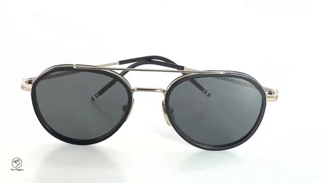 THOM BROWNE eyewear トムブラウン サングラス TB-801-A GLD-MBLK-51size Dark-Grey-lense | 正規取扱店 | PonMegane смотреть онлайн