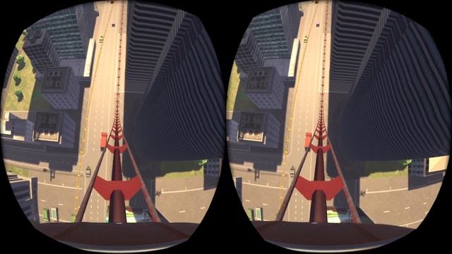 3D VR 360 Американские горки красный уровень опасности. смотреть онлайн