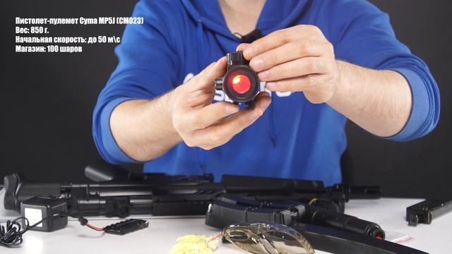 Пистолет пулемет Cyma MP5J CM023 смотреть онлайн