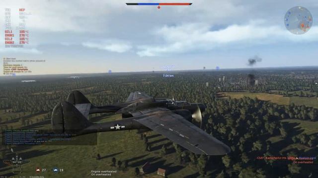 BLACK WIDOW - HEAVY FIGHTER (War Thunder P-61 Gameplay) смотреть онлайн