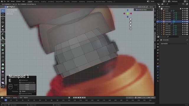 04 - Creating Arms and Fingers with Bevel Modifier. ROBOT CHARACTER from Netflix в Blender