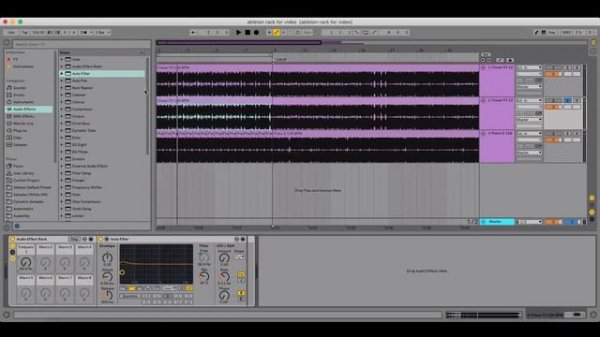 Ableton Live. Собираем Audio Effect Rack для Build-Up. Делаем разгон одной ручкой.