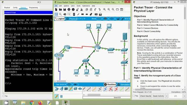 4.7.1 Packet Tracer - Connect the Physical Layer смотреть онлайн