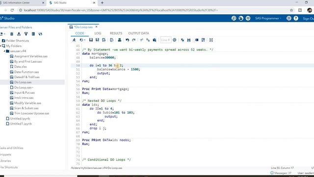 SAS Certification Part 14 Do Loops смотреть онлайн