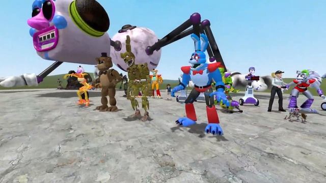 FNAF SECURITY BREACH VS ALL DARK DECEPTION CHAPTERS 1 4 KILLED THE BOSSES In Garry's Mod!! смотреть онлайн