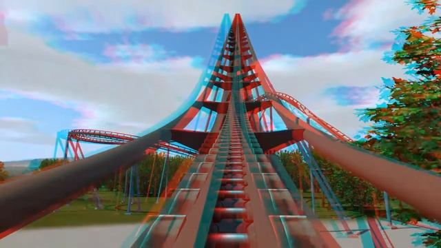 3D Glasses Roller coaster Red and Blue Amazing 3D ride Must need RED and BLUE glasses.... смотреть онлайн