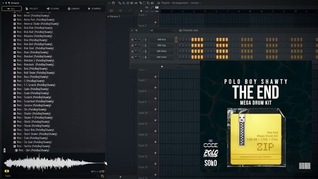 FREE Drum Kit "The End" (Drum Kit) 1,700 Files / 1.2GB+ | Polo Boy Shawty Multi Drum Kit смотреть онлайн