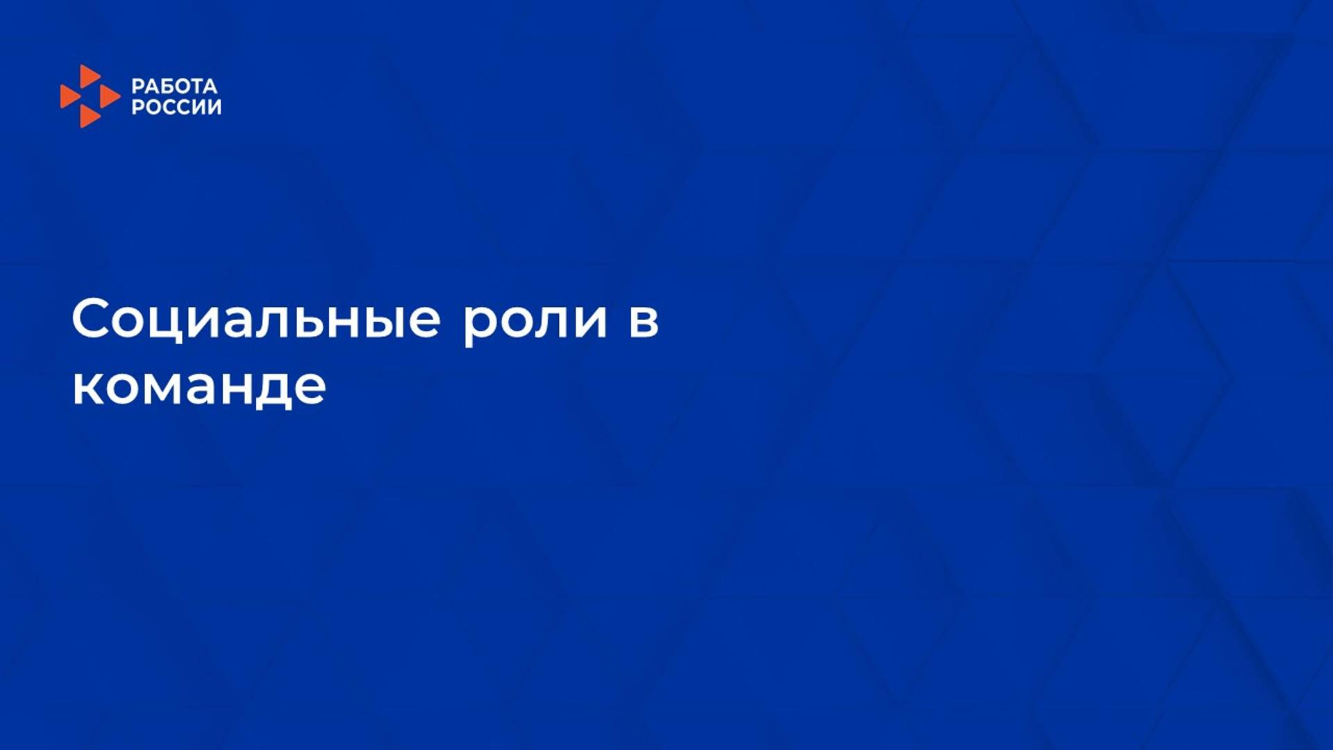 Лекция 6. Социальные роли в команде смотреть онлайн