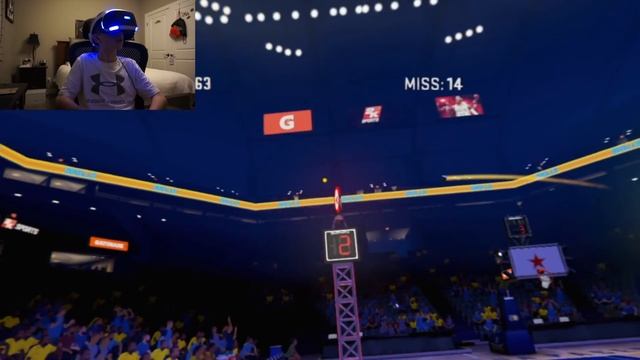 SHOOTIN DEM 3'S! - PS VR NBA 2K Gameplay! смотреть онлайн
