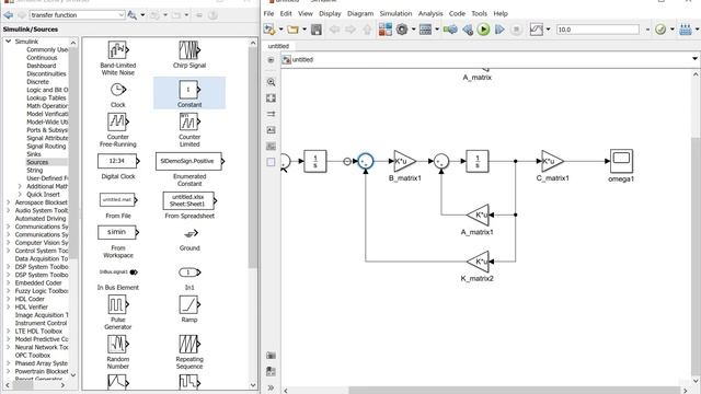 Simulink Matlab How to Make the State Space Simulation Control for Open Loop and Closed Loop System смотреть онлайн