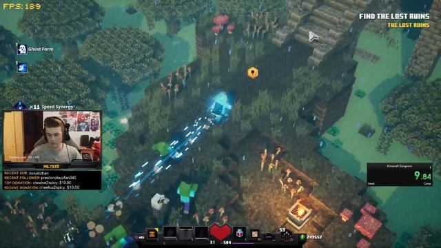 Minecraft Dungeons Soggy Cave Default SpeedRun WR смотреть онлайн
