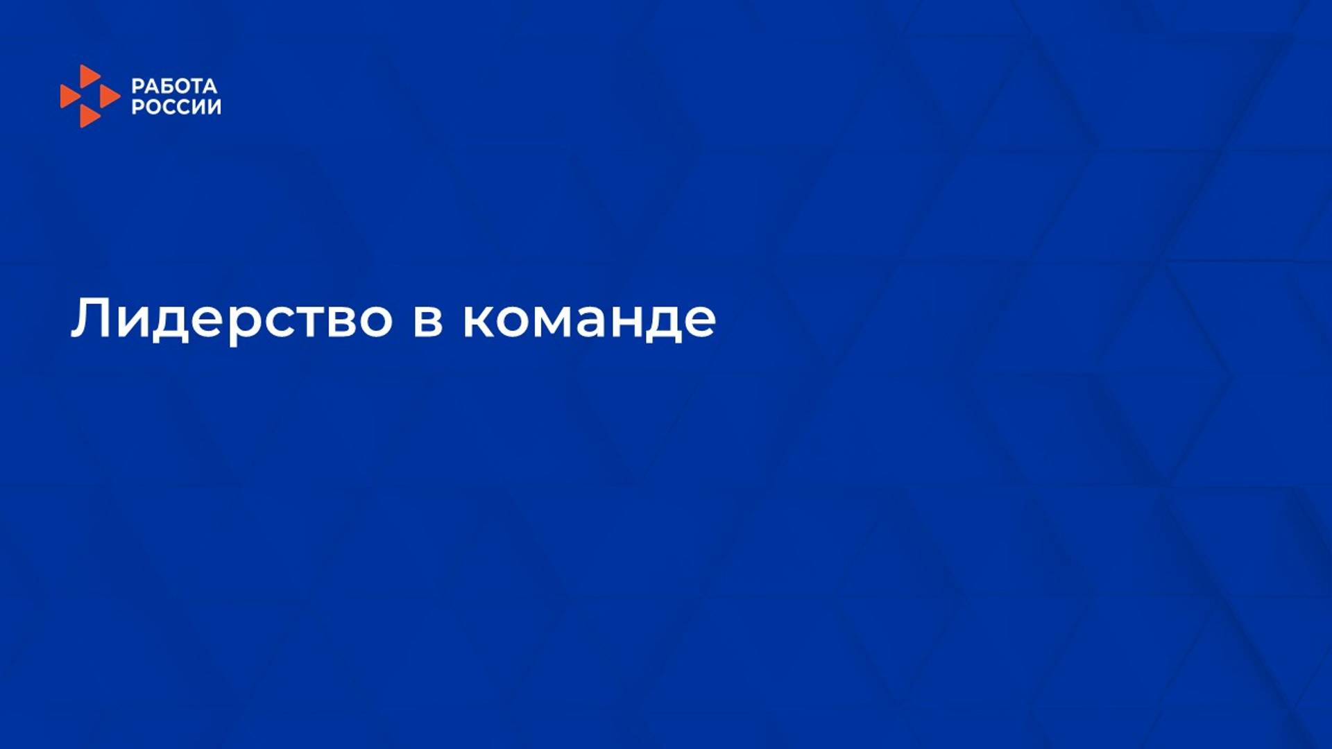 Лекция 13. Лидерство в команде смотреть онлайн