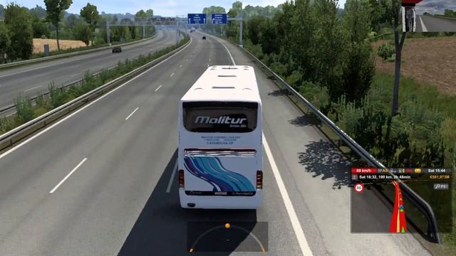 Euro Truck Simulator 2 || ets2 bus mod || ets2 passenger mod || scania g6 1800 смотреть онлайн