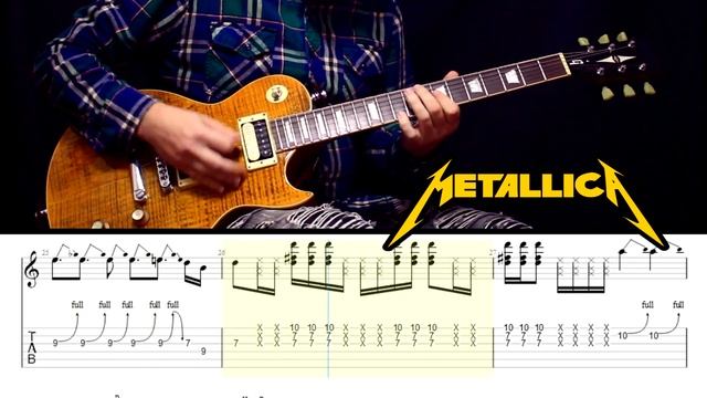 Metallica - Fade to black Main Solo. Guitar Tabs. смотреть онлайн