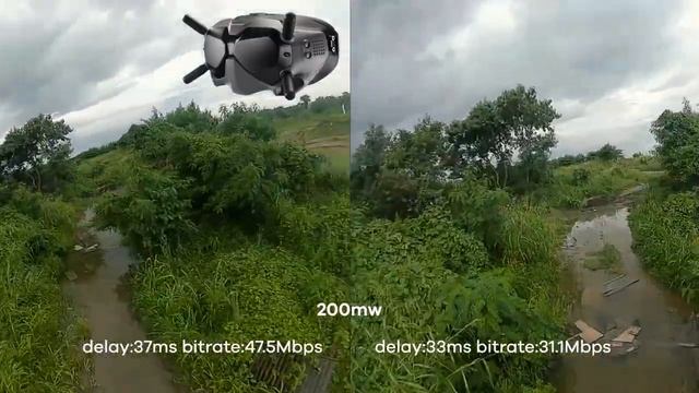 Maple Wireless Mjolnir PRO vs Stock / DJI V2 Goggles 200mw Test 001 смотреть онлайн