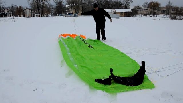 Кайт Aeros Gyro VIII Saze 12 M  Укладка кайта