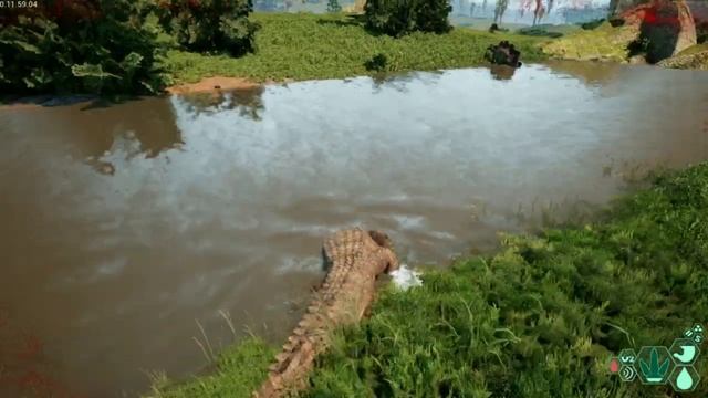 Deino's Killing spree. - Part 2. Solo Deinosuchus takes over. / EVRIMA. The Isle. смотреть онлайн