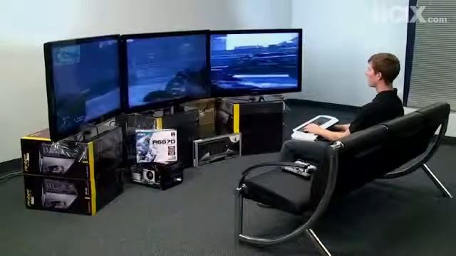 MSI AMD Radeon HD 6870 Review Eyefinity on 3x 46 LCD TVs NCIX Tech Tips #83 смотреть онлайн