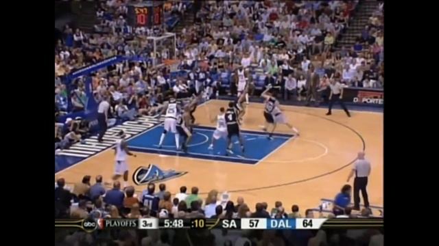 NBA Duel: Tim Duncan (35pts 12reb) vs Dirk Nowitzki (27pts 15reb) - Spurs @ Mavs - WCSF 2006 Game 3 смотреть онлайн