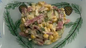 Вкусный салат с кукурузой. Быстро и просто!
