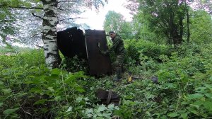 ШИЗО_Сохранилась часть Штрафного изолятора_Забираю спрятанное железо_Рельсы от вагонеток и прочее