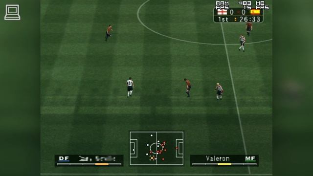 Pro Evolution Soccer 3 Gameplay S3 ProSavage DDR смотреть онлайн