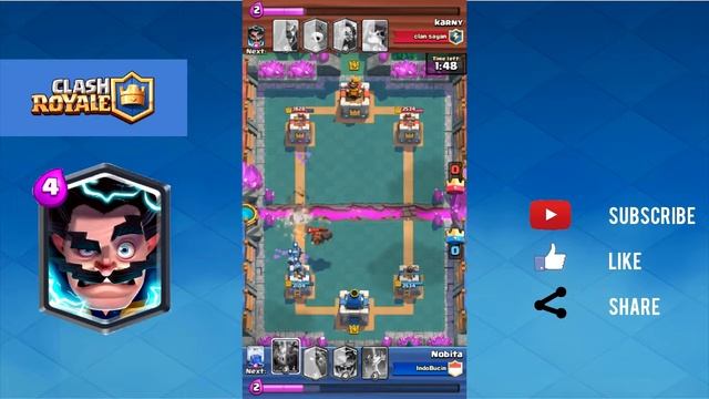 Electro Wizard Challange , The Results - Nobita Gaming Clash Royale смотреть онлайн