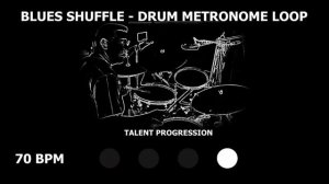 Blues Shuffle | Drum Metronome Loop | 70 BPM