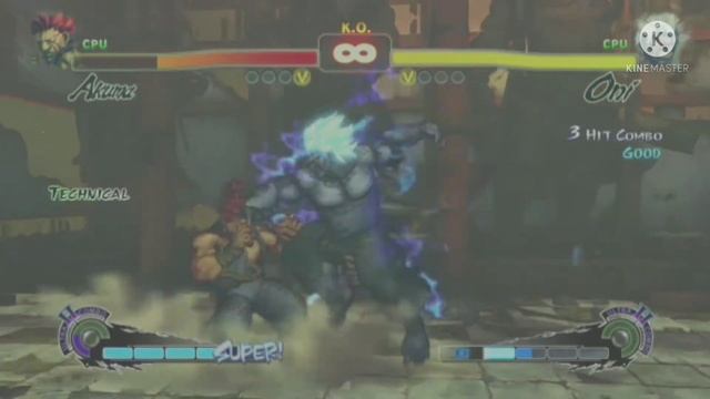 SUPER STREETFIGHTER 4 ARCADE EDITION | AKUMA VS. ONI | CPU VS. CPU | HARDEST DIFFICULTY смотреть онлайн